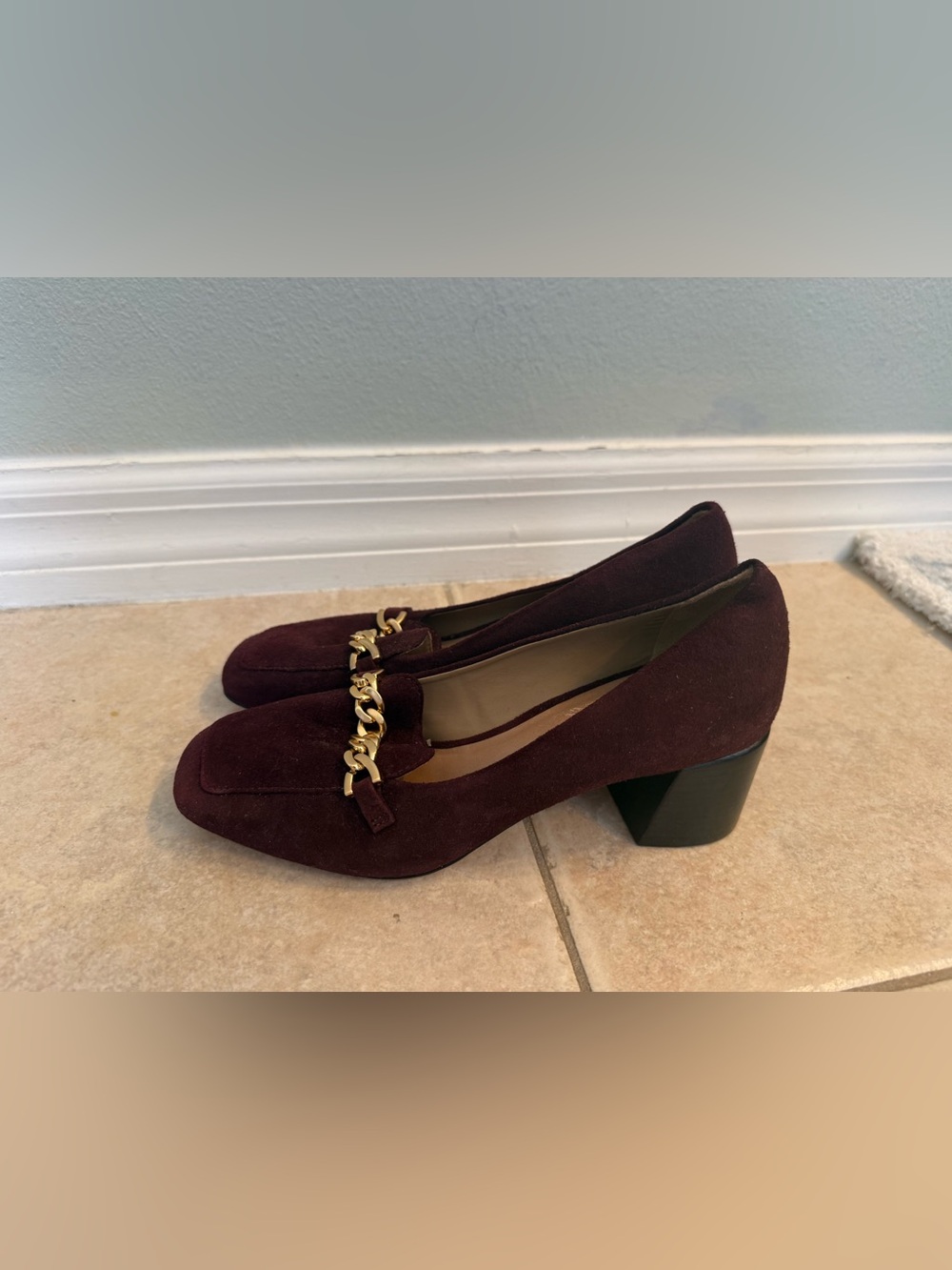 Bernardo Women's Footwear Avery Heeled Chain Loafers - Picture 7 of 12